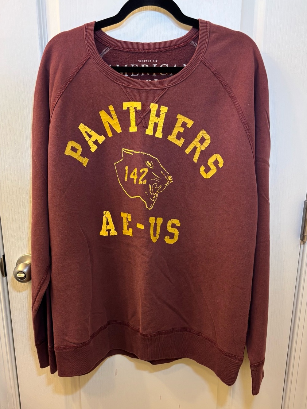 American Eagle Oversized Women’s Sweatshirt Y2K 2000s 2xl XXL Vintage Panther’s